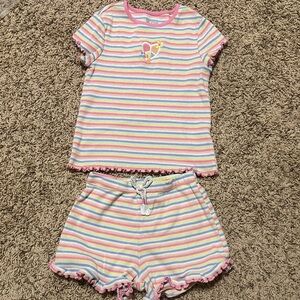 Garanimals Multicolor Striped Pajama Set